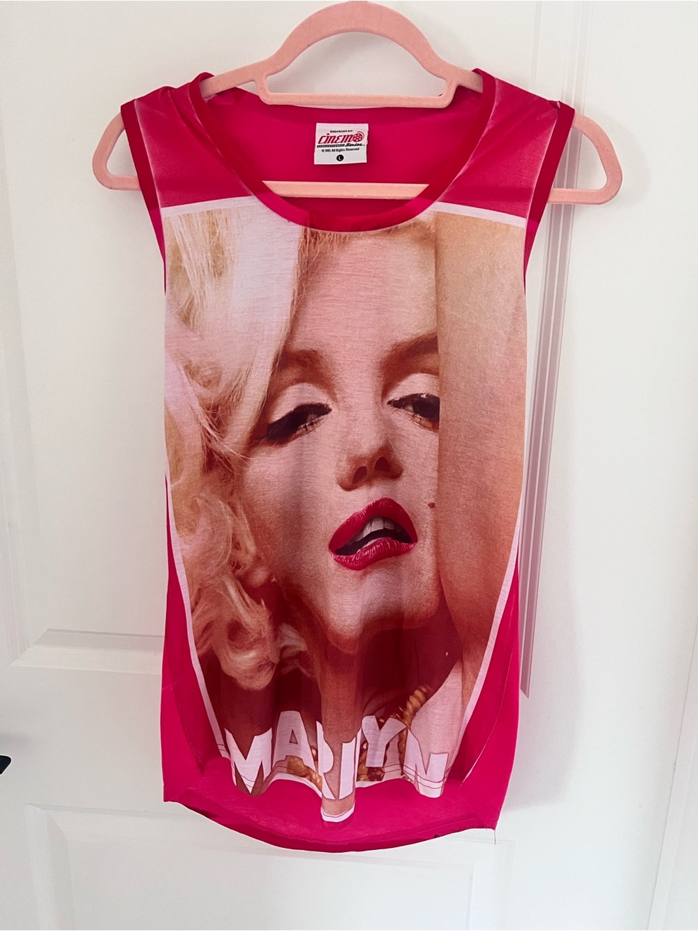 Magic Hot Pink Marilyn Graphic Tank Top